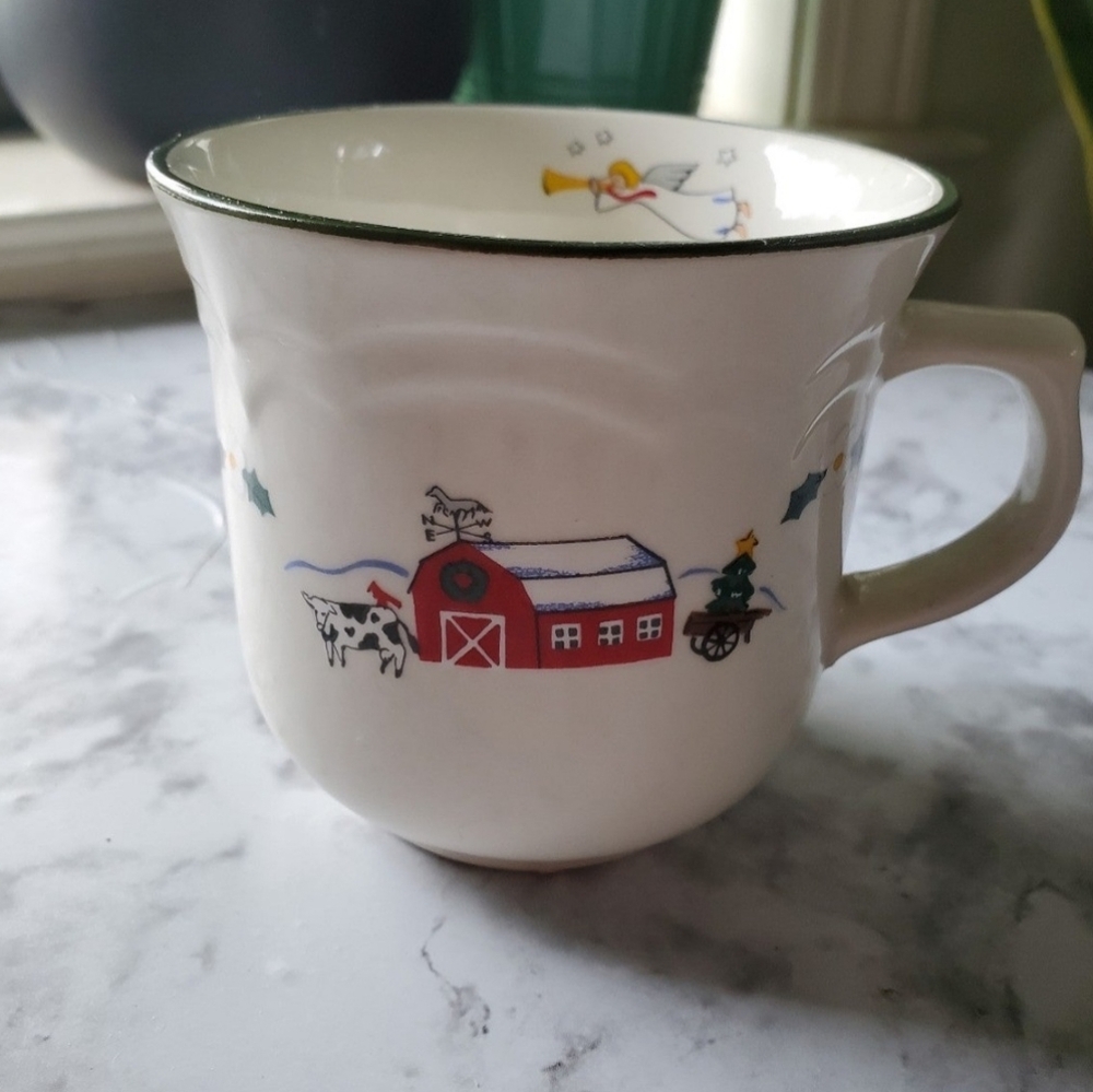 Vintage Pfaltzgraff Snow Village Christmas Holiday Mug